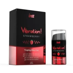 Intt Vibration! Strawberry, żel stymulujący, 15 ml
