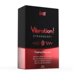 Intt Vibration! Strawberry, żel stymulujący, 15 ml