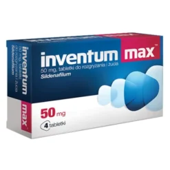 Inventum Max, 50 mg, tabletki do rozgryzania i żucia, 4 szt.