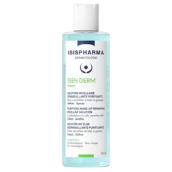 ISISPHARMA TEEN DERM AQUA, woda micelarna do oczyszczania skóry tłustej, trądzikowej, 250ML