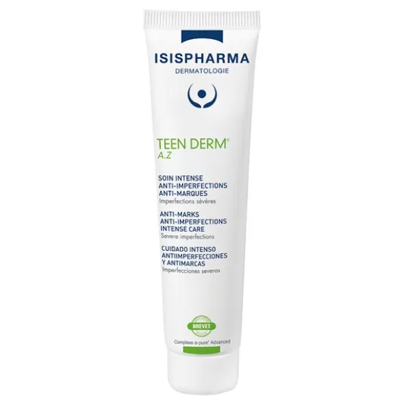 ISISPHARMA TEEN DERM AZ, intensywny krem przeciw niedoskonałościom i przebarwieniom, 30ml