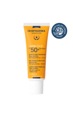 ISISPHARMA UVEBLOCK DRY TOUCH SPF 50+, krem matujący, bezbarwny, 40ML