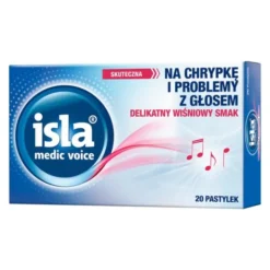 Isla Medic Voice, pastylki do ssania, 20 szt.