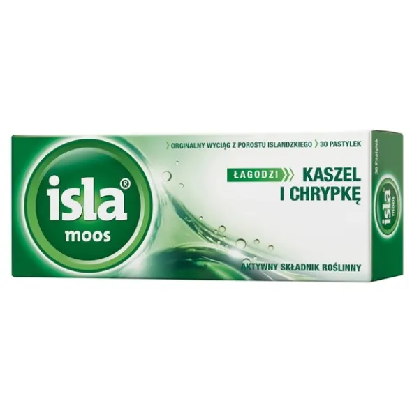 Isla Moos, pastylki do ssania, 30 szt.