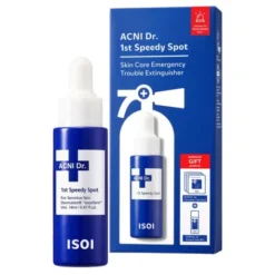 ISOI Acni Dr. 1st Speedy Spot Kit, zestaw na wypryski, serum, 14 ml + tonik, 8 ml + żel myjący 1,3 ml