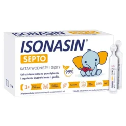 Isonasin Septo, roztwór do płukania nosa, 5 ml x 20 ampułek