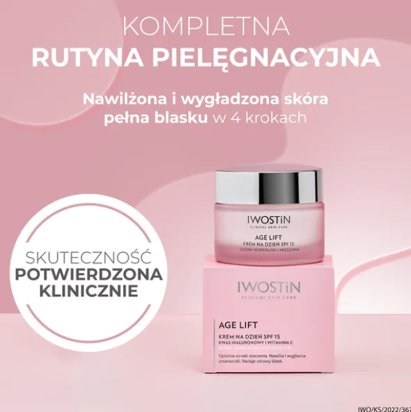 Iwostin Age Lift, krem na dzień do skóry normalnej i mieszanej, SPF 15, 40+, 50 ml
