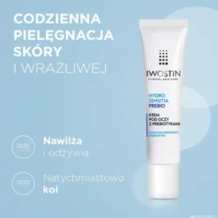 Iwostin Hydro Sensitia Prebio, krem pod oczy z prebiotykami, 15 ml