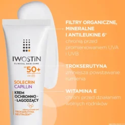 Iwostin Solecrin Capillin, krem ochronny, SPF 50+, 50 ml