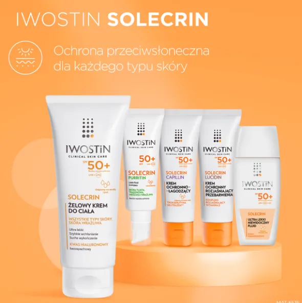 Iwostin Solecrin, żelowy krem do ciała SPF50+, 200 ml