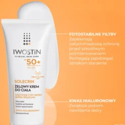 Iwostin Solecrin, żelowy krem do ciała SPF50+, 200 ml
