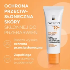 Iwostin Solecrin Lucidin, krem na przebarwienia, SPF 50+, 50 ml