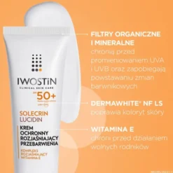 Iwostin Solecrin Lucidin, krem na przebarwienia, SPF 50+, 50 ml