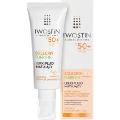 Iwostin Solecrin Purritin, lekki fluid matujący SPF 50+, 40 ml