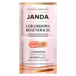 Janda Ceramidowa Regeneracja, maseczka suplementacyjna na twarz, szyję i dekolt, 8 ml
