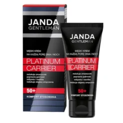 Janda Gentleman, Platinum Carrier 50+, męski krem na każdą porę dnia i nocy, 50 ml