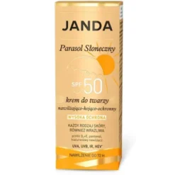 Janda Parasol Słoneczny SPF 50, nawilżająco-kojący krem do twarzy, 50 ml