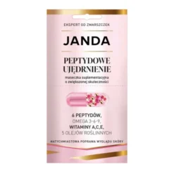 Janda Peptydowe Ujędrnienie, maseczka suplementacyjna na twarz, szyję i dekolt, 8 ml