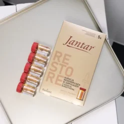 Jantar Restore, kuracja regenerująca z esencją bursztynową dla włosów zniszczonych i osłabionych, 5 x 5 ml