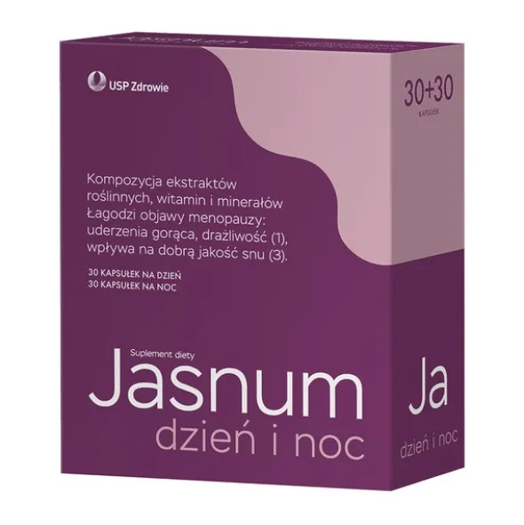 Jasnum Dzień i Noc, kapsułki, 30 szt. na dzień + 30 szt. na noc