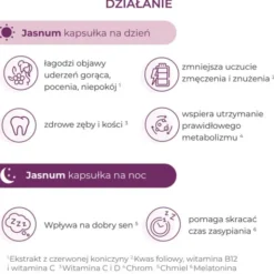 Jasnum Dzień i Noc, kapsułki, 30 szt. na dzień + 30 szt. na noc