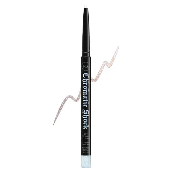 J.Cat Beauty Chromatic Shock 24/7 Xtreme Eyeliner 101, kredka do oczu z metalicznym połyskiem, 0,22 g