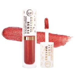 J.Cat Beauty Crystal Burst Liquid Lipstick, błyszczyk do ust z drobinkami 105 Metallic Berry, 0,8 g