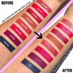 J.Cat Beauty Crystal Burst Liquid Lipstick, błyszczyk do ust z drobinkami 102 Secret Ruby, 0,8 g