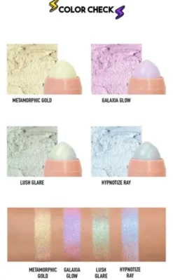 J.Cat Beauty 3D Glow Pop Holo Stick, holograficzny rozświetlacz w sztyfcie 102 Galaxia Glow, 5 g
