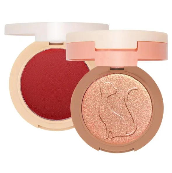 J.Cat Beauty 2 in 1 Piece of Cake Blush + Highlighter, róż i rozświetlacz 2 w 1 103 McFlirty, 12,1 g
