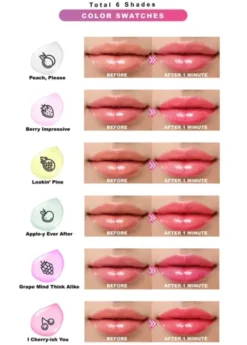 J.Cat Beauty Lipspect Lip Switch Color Changing Lip Oil, olejek do ust zmieniający kolor, 101 Peach, Please, 3,5 ml