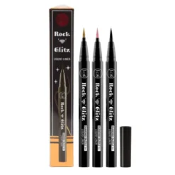 J.Cat Beauty, Rock N' Glitz Diamond Dazzle Liquid Liner 101, płynny eyeliner o diamentowym połysku, 0,85 g