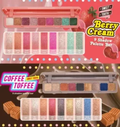 J.Cat Beauty Sweet Tooth 9 Shadow Palette Bar, paleta cieni do oczu, 102 Coffee Toffee, 7,2 g