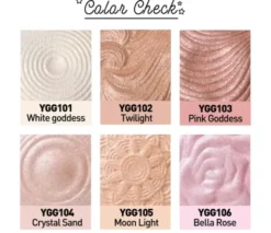 J.Cat Beauty, You Glow Girl, Wypiekany rozświetlacz do twarzy i ciała, 111 Seaside Frost, 8,5 g