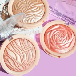 J.Cat Beauty, You Glow Girl, Wypiekany rozświetlacz do twarzy i ciała, 106 Bella Rose, 8,5 g