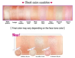 J.Cat Beauty, You Glow Girl, Wypiekany rozświetlacz do twarzy i ciała, 108 Mermaid Skin, 8,5 g