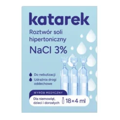 Katarek, hipertoniczny roztwór soli, 3% NaCl, 4 ml x18