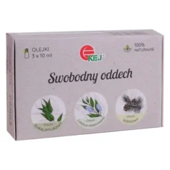 Kej, zestaw olejków eterycznych Swobodny oddech, 3 x 10 ml