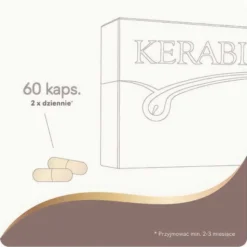Kerabione, dla włosów, paznokci, skóry, kapsułki, 60 szt.