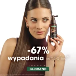 Klorane, kuracja przeciw wypadaniu włosów z chininą i kofeiną, 100 ml