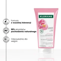 Klorane, odżywka z organiczną Piwonią, 150 ml