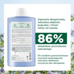 Klorane, szampon z organicznym lnem, 400 ml