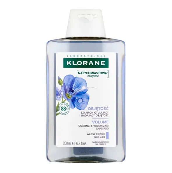 Klorane, szampon z organicznym lnem, 200 ml