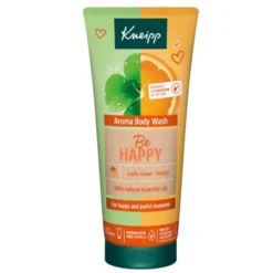Kneipp Be Happy, aromatyczny żel pod prysznic pomarańcza i koniczyna, 200 ml