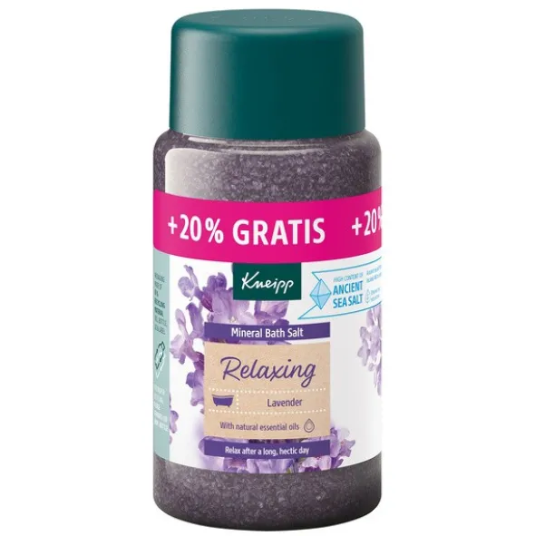 Kneipp, kryształki do kąpieli z soli mineralnej, Relaxing Lawenda, 600 g