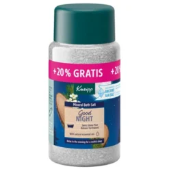Kneipp, kryształki do kąpieli z soli mineralnej, Good Night Szwajcarska pinia i Amyris, 600 g