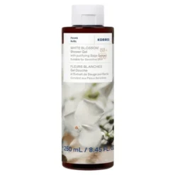 Korres, żel do mycia ciała, zapach białych kwiatów, 250 ml