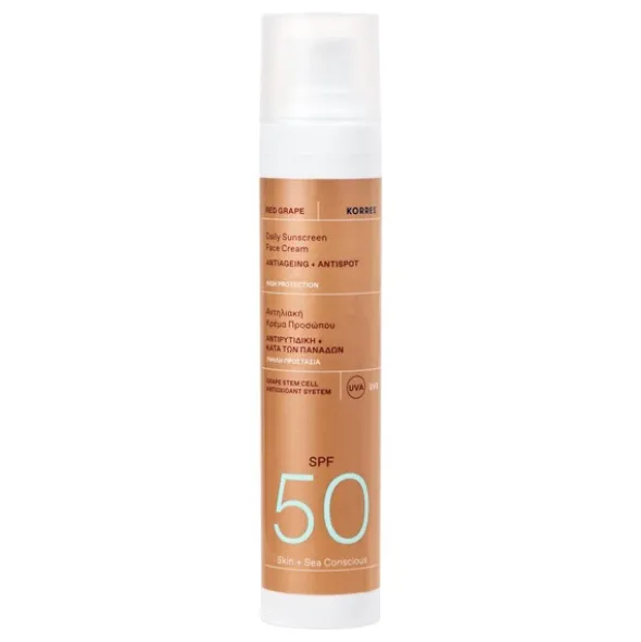 Korres Red Grape, krem ochronny do twarzy SPF 50, 50 ml