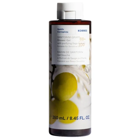 Korres Santorini Grape, żel pod prysznic, 250 ml