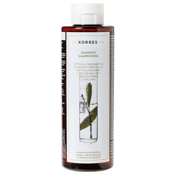 Korres, szampon przeciwłupieżowy z wyciągiem z liścia laurowego i echinacei, 250 ml